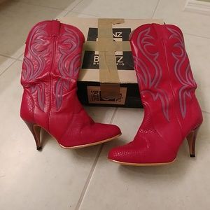 Jeenz Bootz by Capezio - Vintage red boots